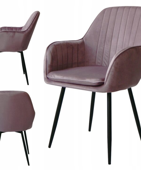 - 043795204245884017c079416b6fjpg - strefamarki Krzesło welurowe tapicerowane do salonu jadalni pikowane nowoczesne QUEEN