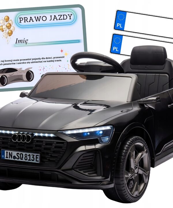 Auto na akumulator skóra pilot EVA samochód dla dzieci AUDI SQ8