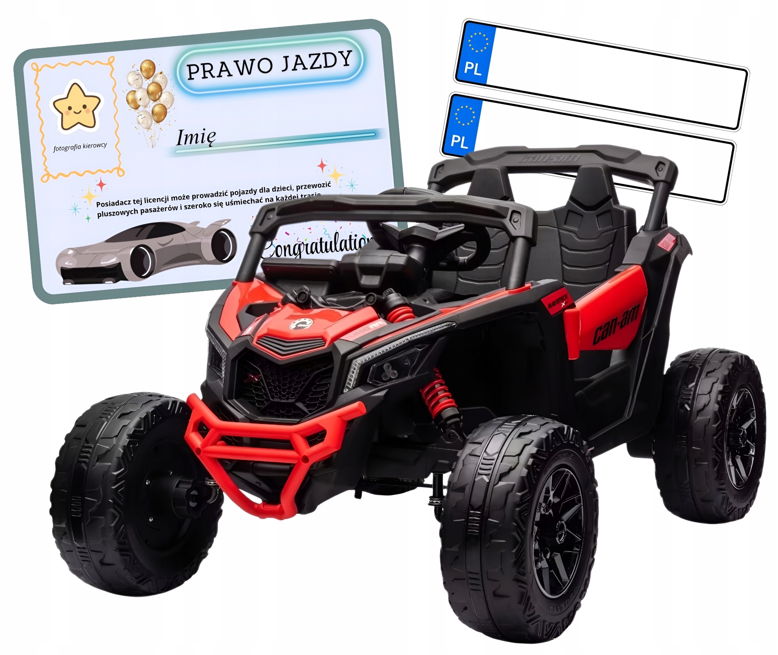 - 096d643f4bae86cbf9d479ca2877jpg - strefamarki Auto na akumulator pilot skóra EVA 4x4 180W MAVERIK CAN-AN czerwony PRAWKO
