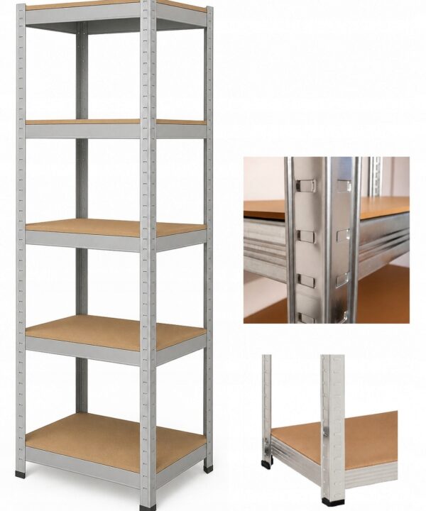 Regał Magazynowy Metalowy 5 półek Spiżarnia Garaż Piwnica 180x40x40 875kg