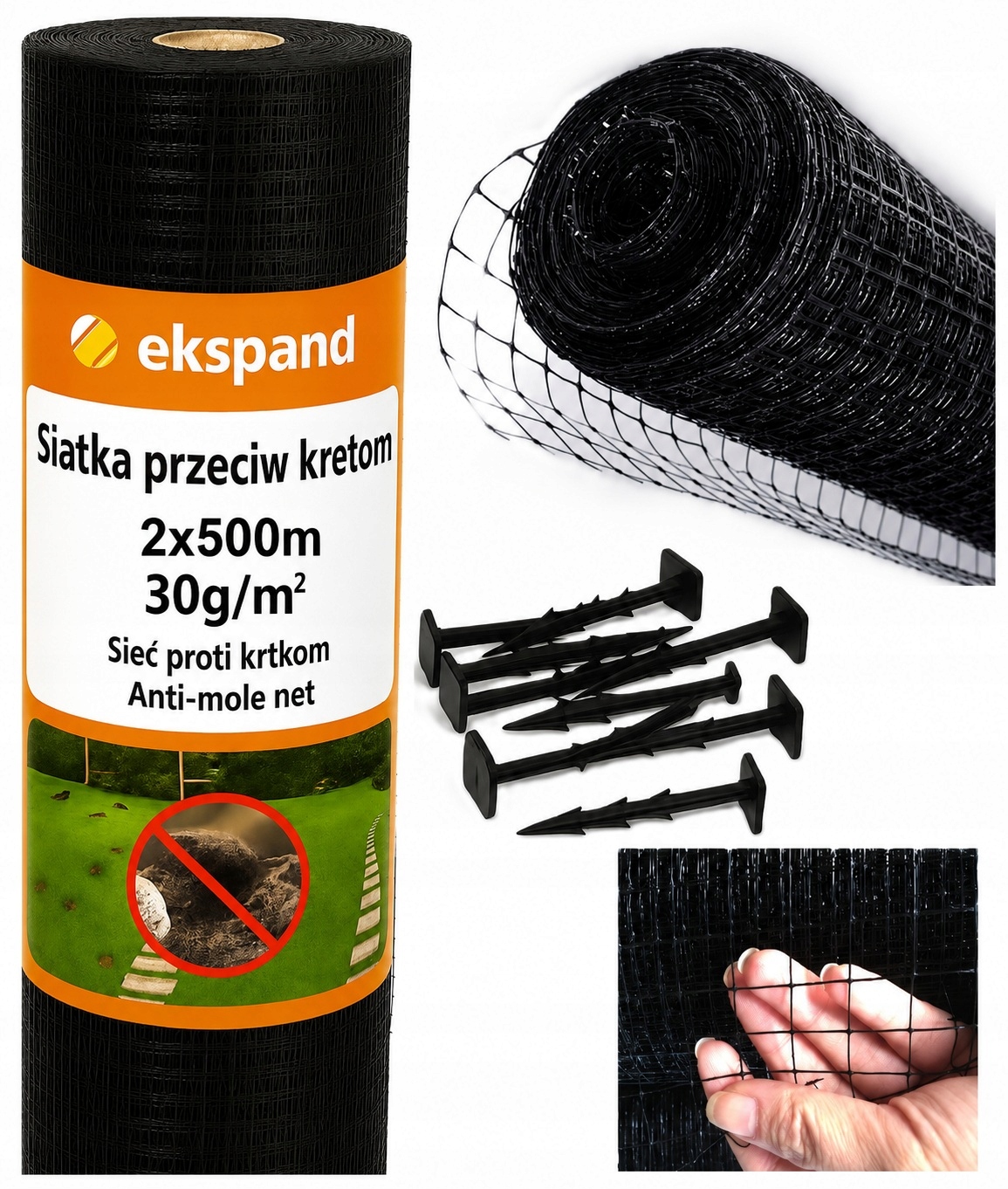 - 0e7d7bbc4d08888b14a64ed5b25ejpg - strefamarki Siatka na krety 2x500 przeciw kretom nornice PREMIUM 30g MOCNA 100 KOŁKÓW