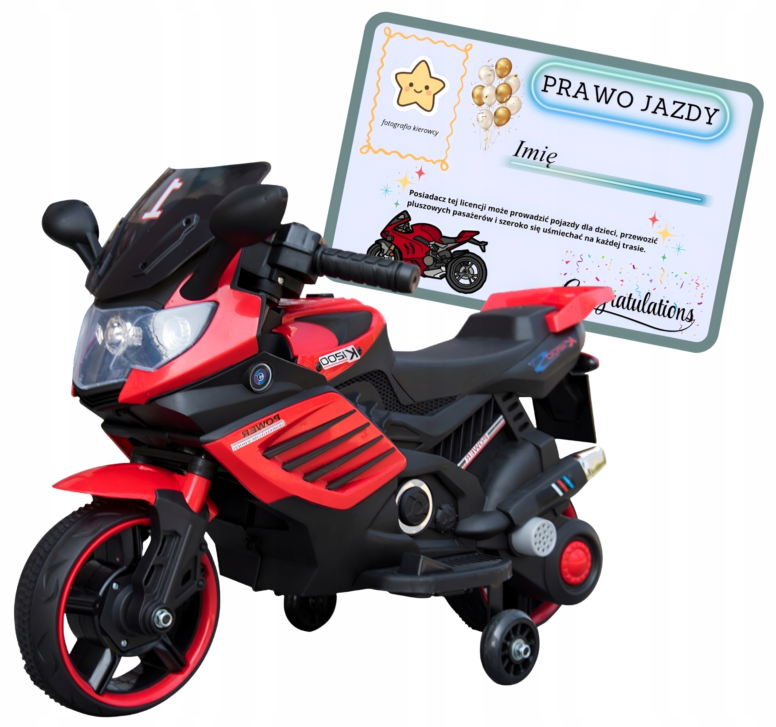 - 1907c3e441b4b16abe0630d03360jpg - strefamarki Motor motocykl ścigacz na akumulator światła LED dla dzieci czerwony