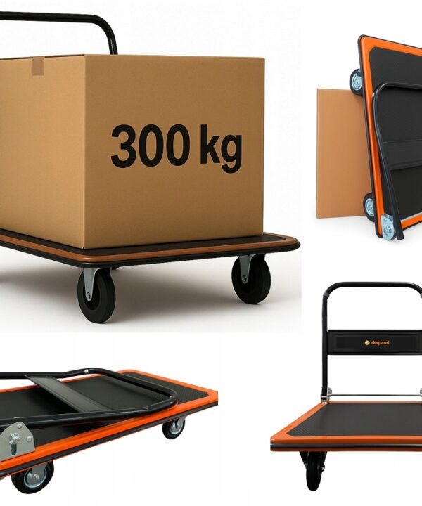 Wózek transportowy platforma magazynowy platformowy towarowy STRONG 300kg