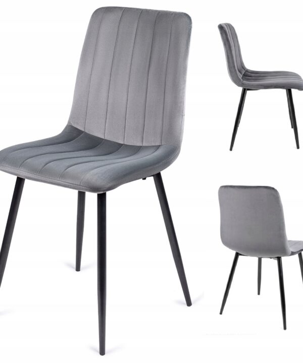 Krzesło AKSAMIT tapicerowane welurowe PIKOWANE salon jadalnia kuchnia loft