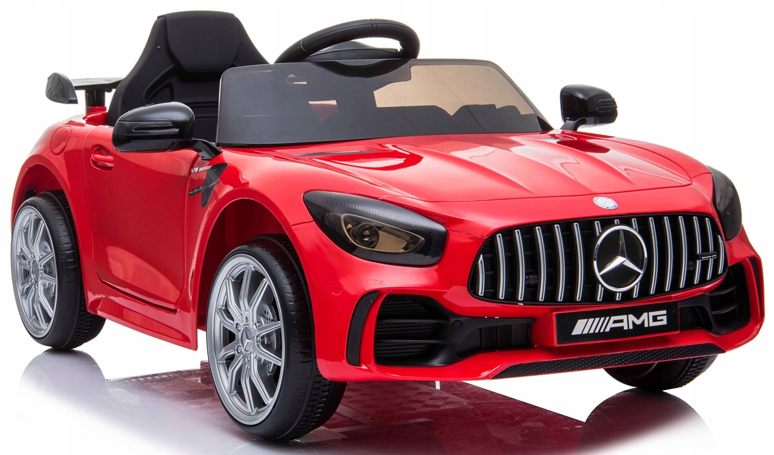 - 3015a16d441ab0668e2c5e6d3e63-3jpg - strefamarki Auto Mercedes AMG GTR dla dzieci Pilot 2.4G skóra akumulator LED koła EVA