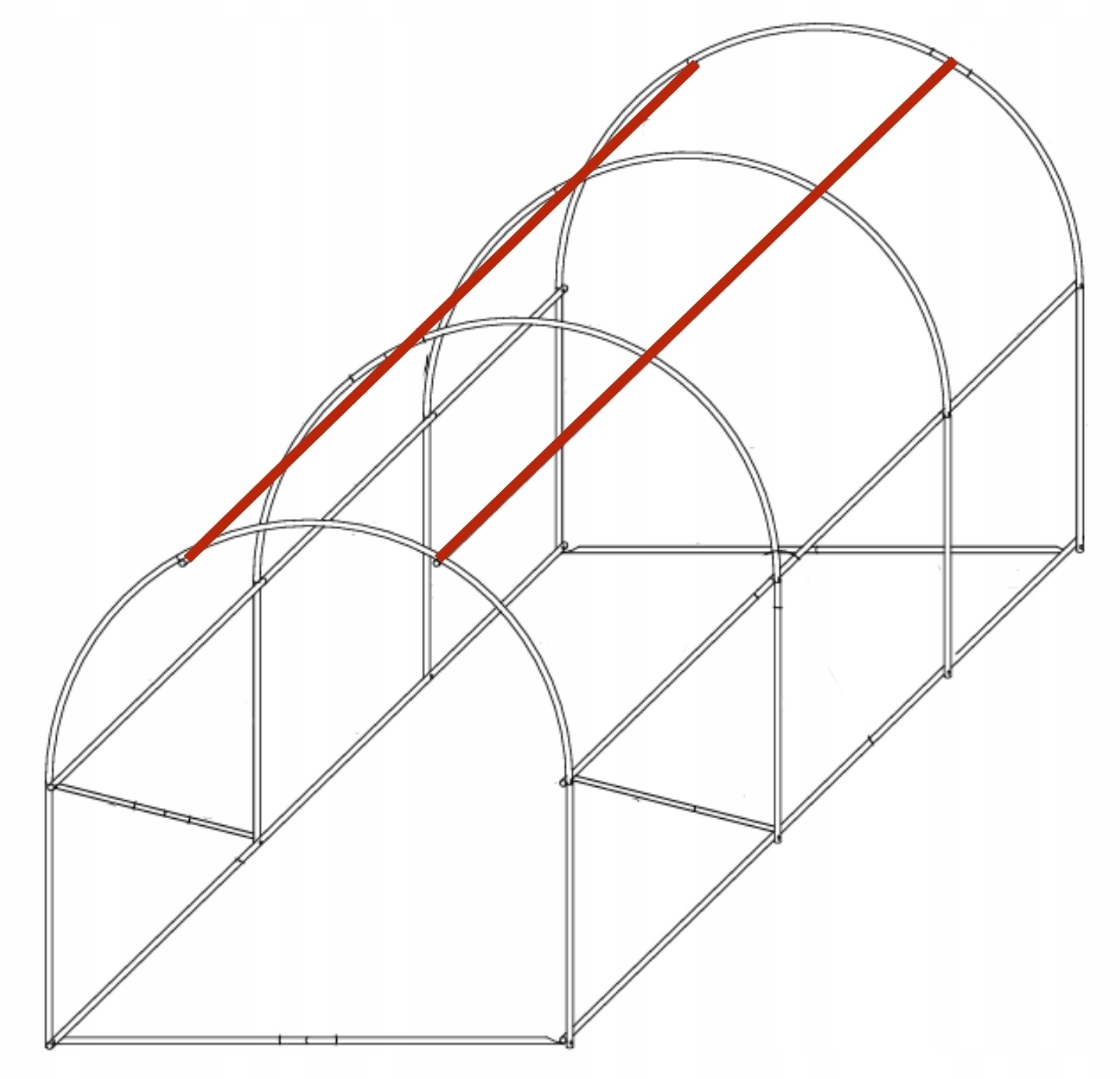 - 302e627b40658969a038eb31aac9jpg - strefamarki Tunel foliowy ogrodowy szklarnia na warzywa folia 2x3m foliak 25mm