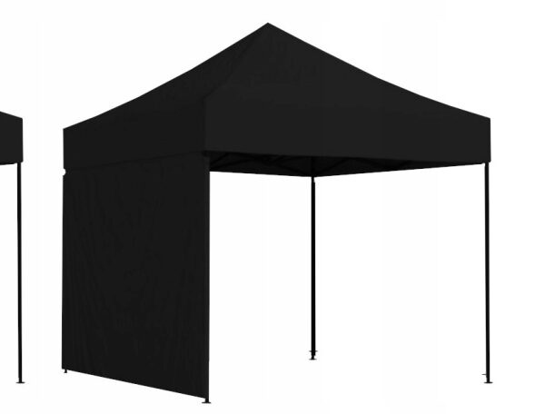 Mocny namiot handlowy pawilon ogrodowy imprezowy ekspresowy 2,5x2,5m czarny