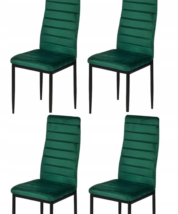 Zestaw 4x krzesło LR-1494 Velvet 01 zielony