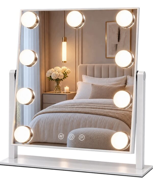 Lustro kosmetyczne LED 25x30cm białe
