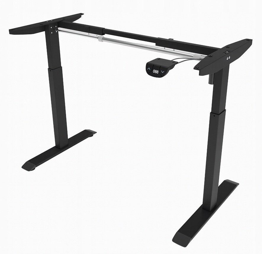 - 36394f224e30adfda481f1c78e3d-2jpg - strefamarki Biurko regulowane 120cm Elektryczne regulacja wysokości 72-118cm orzech LED