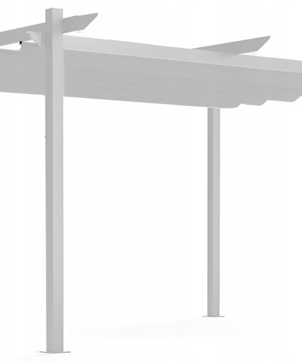 Pergola ogrodowa 3x4 tarasowa metalowa altana zadaszenie biała dach biały