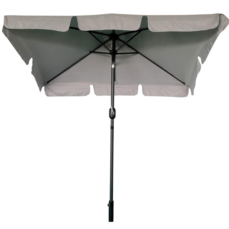 - Duży Parasol Ogrodowy 125x200 cm składany prostokątny szary jasny - strefamarki Duży Parasol Ogrodowy 125x200 cm składany prostokątny szary jasny- Duży Parasol Ogrodowy 125x200 cm składany prostokątny szary jasny