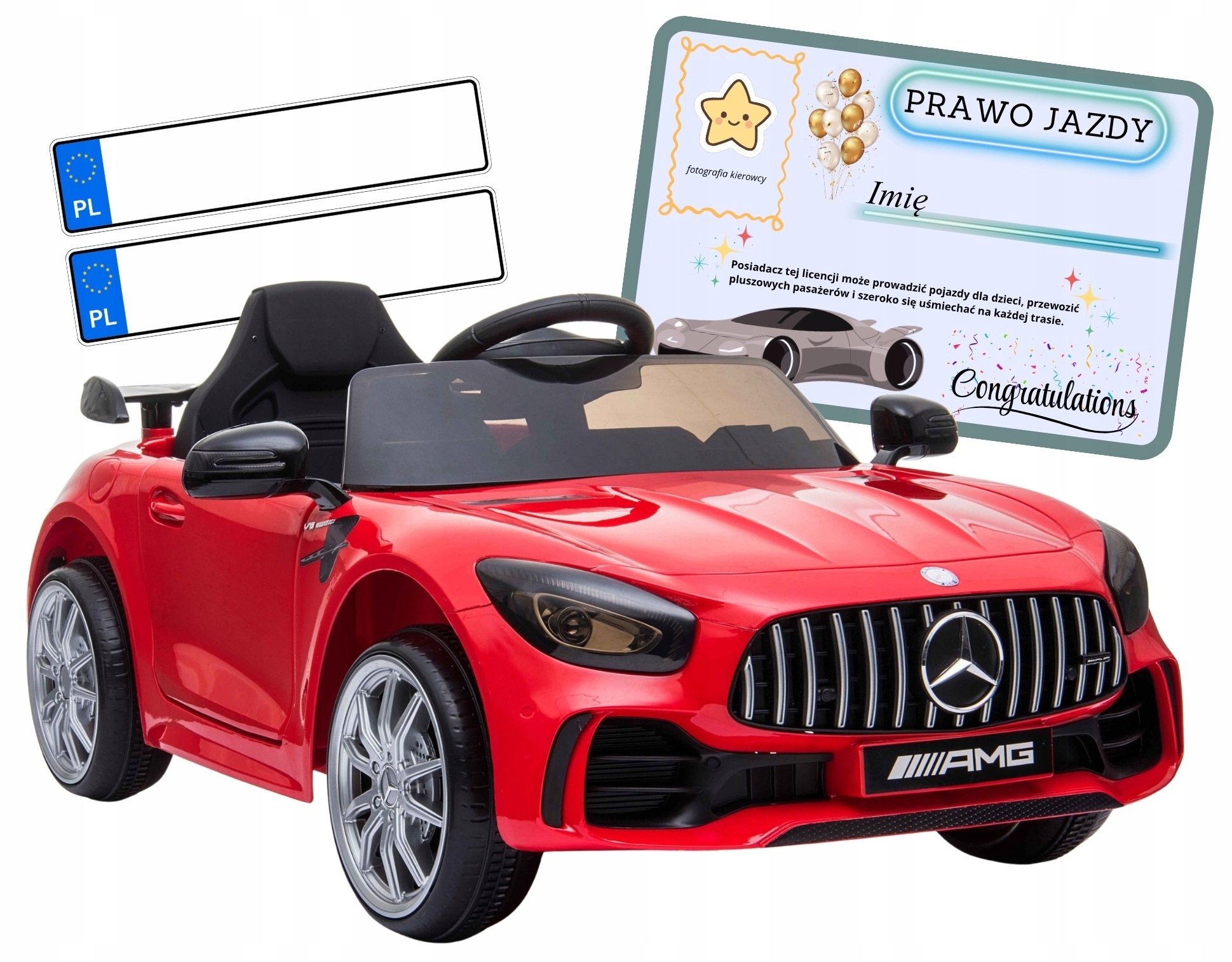 - 3c8c34c7472ebe47a3b911aa428e-3jpg - strefamarki Auto Mercedes AMG GTR dla dzieci Pilot 2.4G skóra akumulator LED koła EVA