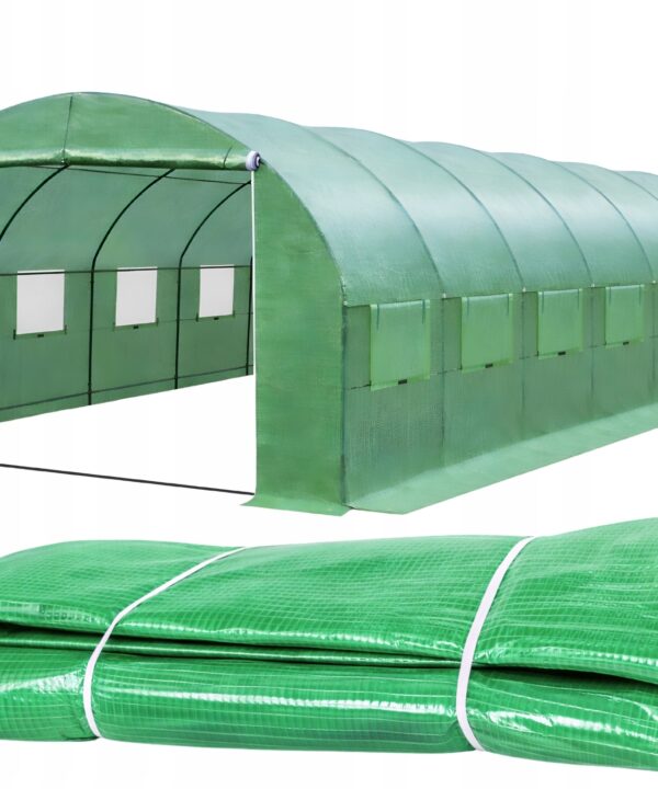 MOCNA folia na tunel ogrodowy szklarnia premium foliak 4x8x2,25m zielona