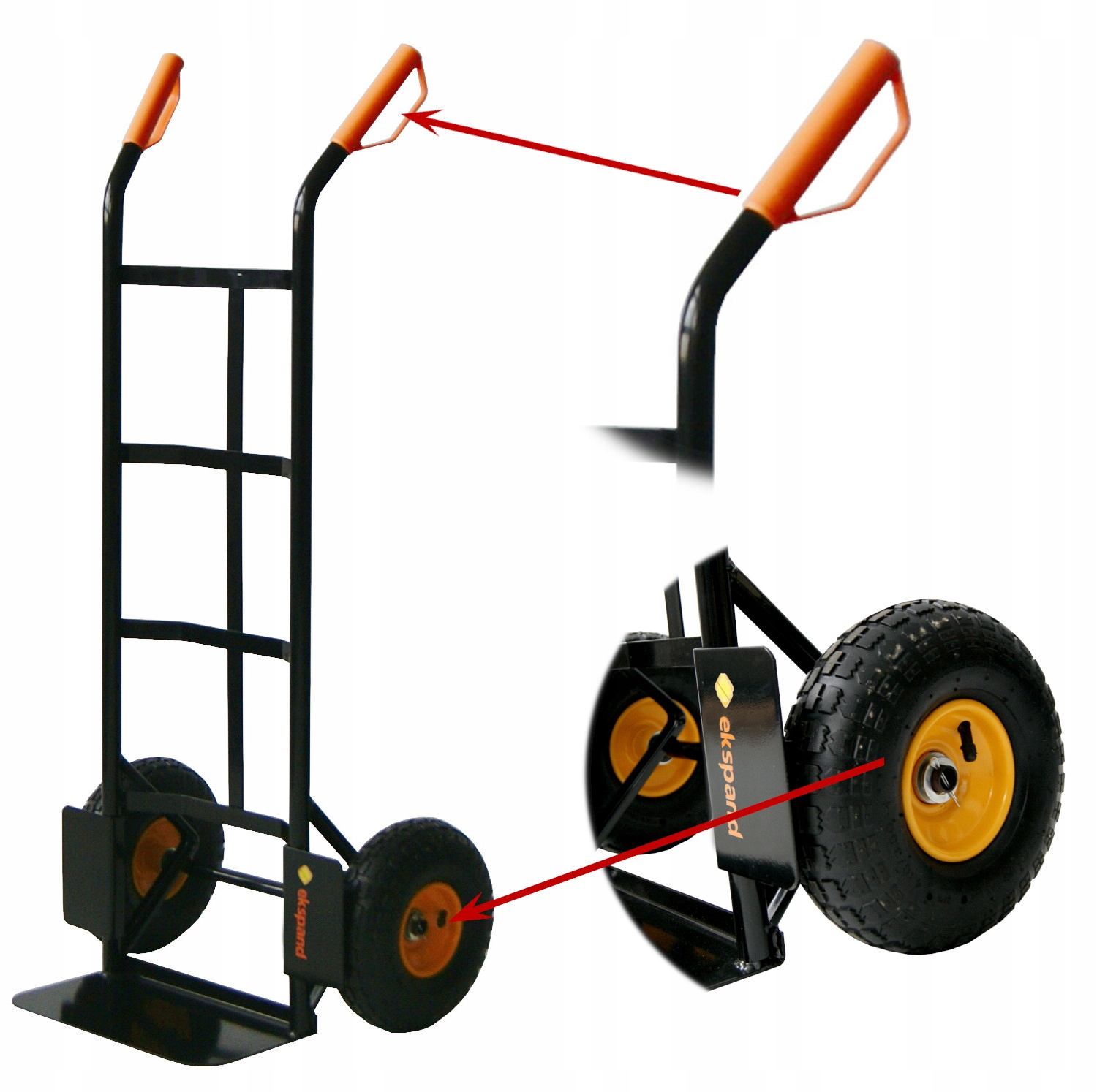 - 487387564c7485b7b107af1e84d0jpg - strefamarki WÓZEK TRANSPORTOWY metalowy magazynowy młynarka TOWAROWY WM03 200kg ręczny