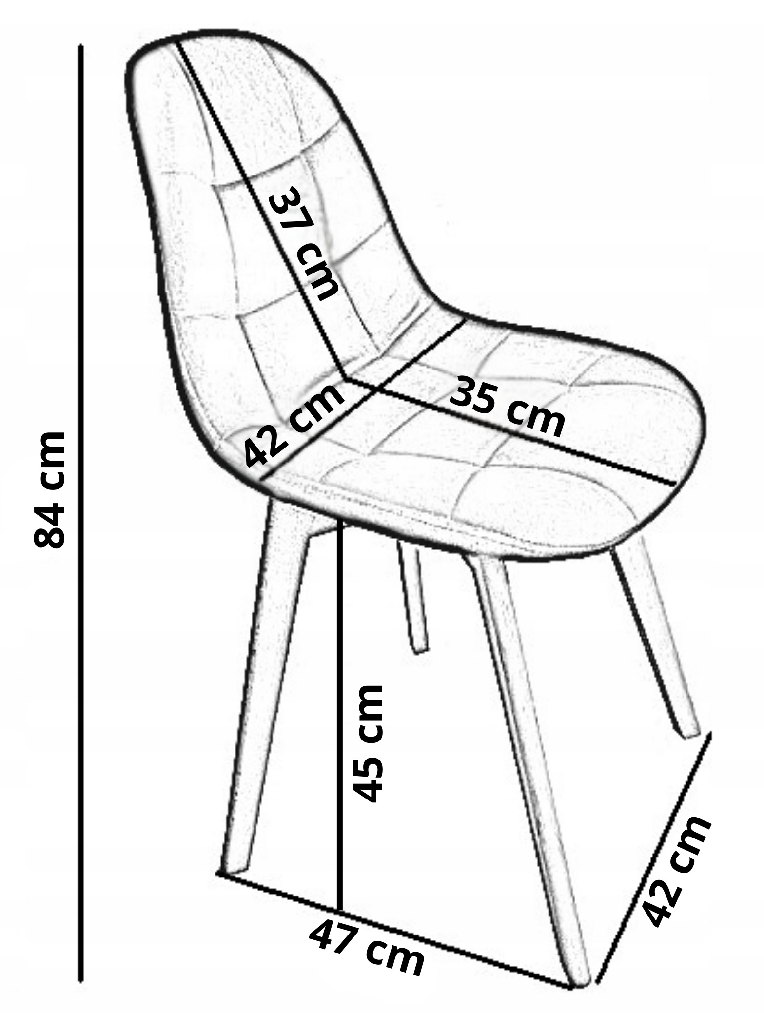 - 4df036cb4a0a93a165d3549c8528-1jpg - strefamarki Krzesło tapicerowane skandynawskie WELUR NOWOCZESNE salon jadalnia szare