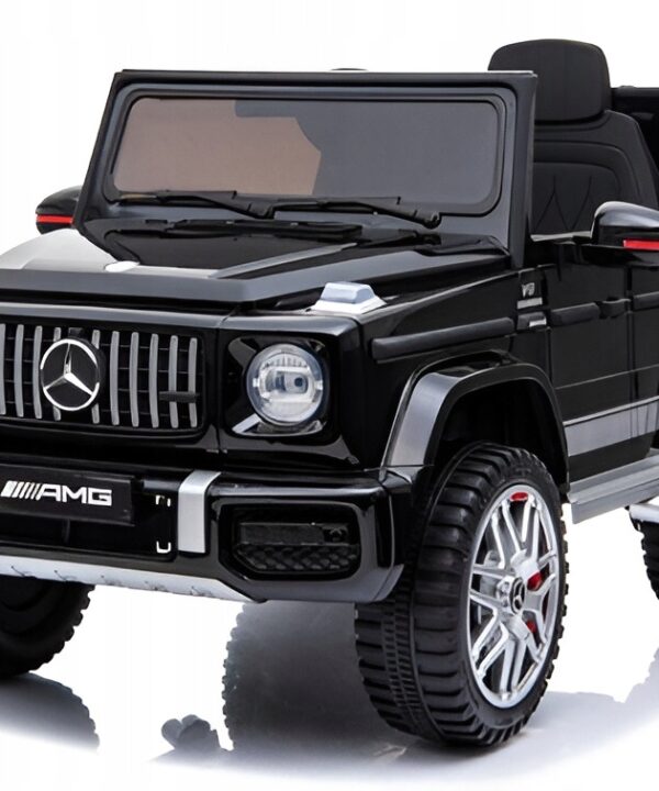Auto na akumulator Mercedes AMG G63 dziecko pilot skóra samochód EVA czarny