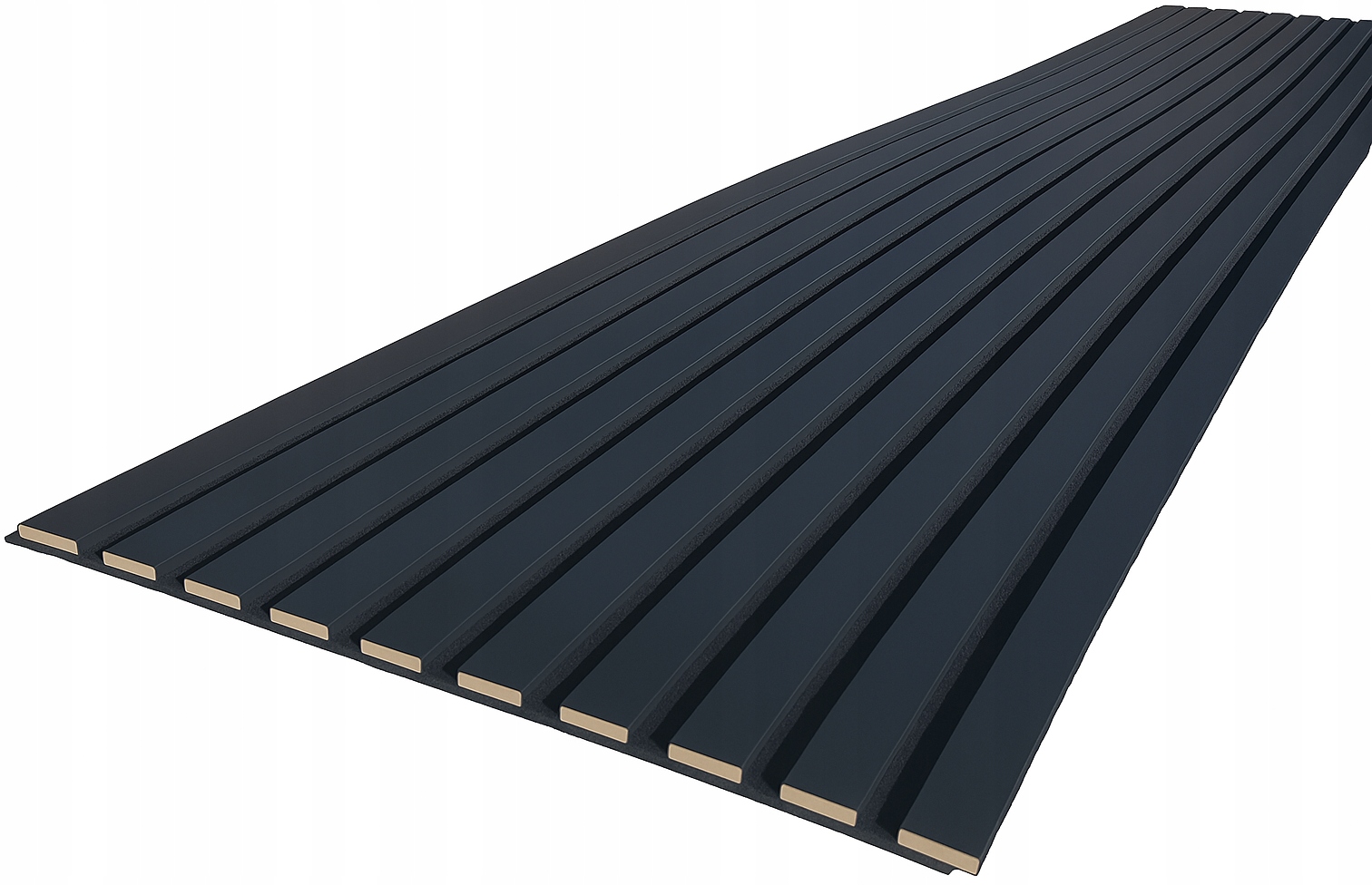 - 57b21d514522bc0298f7ed963c42jpg - strefamarki Lamel 3D lamele ścienne panele akustyczne 46x255cm na filcu Czarny