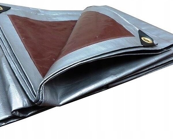 Plandeka MOCNA 4x8 210g wzmacniana okrycie MROZOODPORNA wodoodporna UV