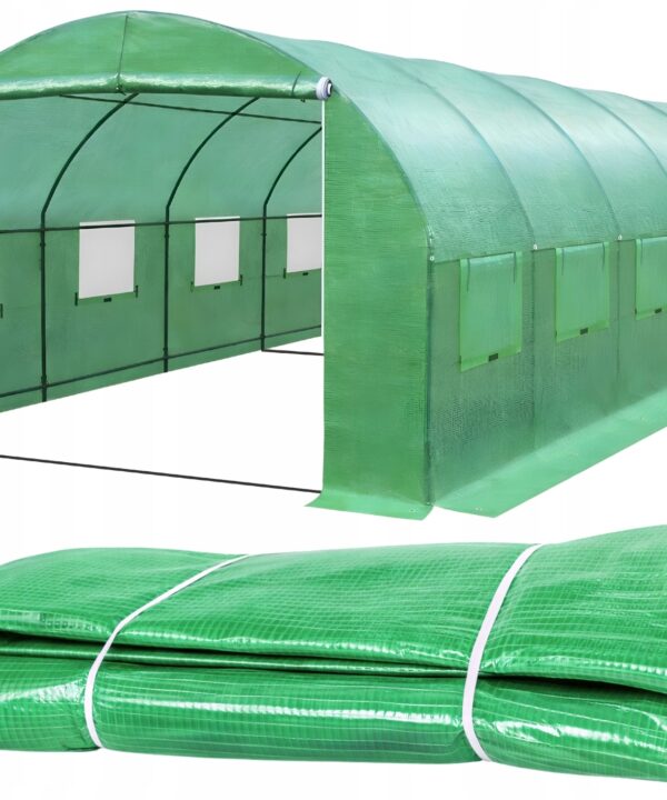 MOCNA folia na tunel ogrodowy szklarnia premium foliak 4x6x2,25m zielona