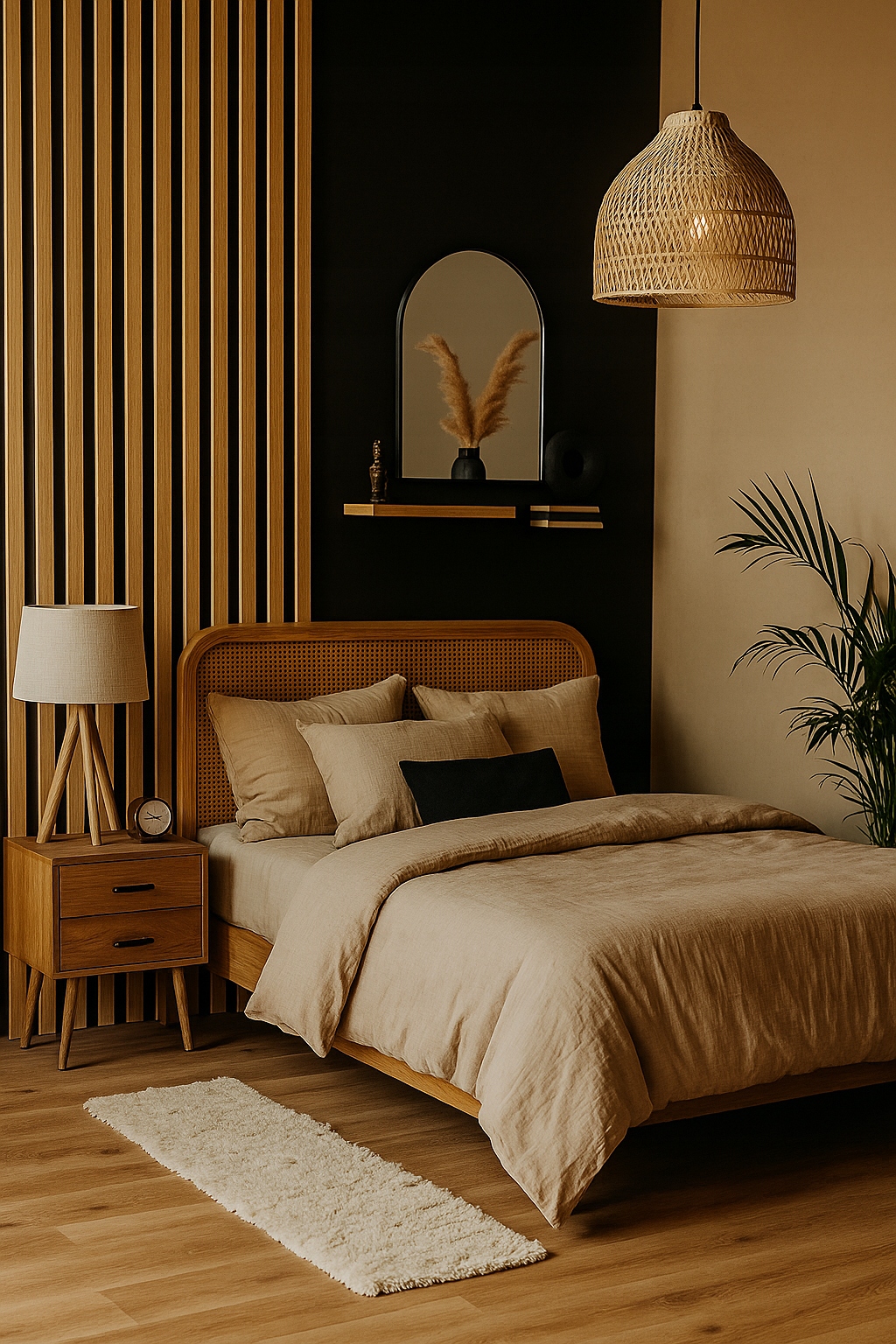 - 60e1d74e48dba1183ea2edb56565jpg - strefamarki Lamel 3D lamele ścienne panele akustyczne 46x275cm filc Dąb Latte