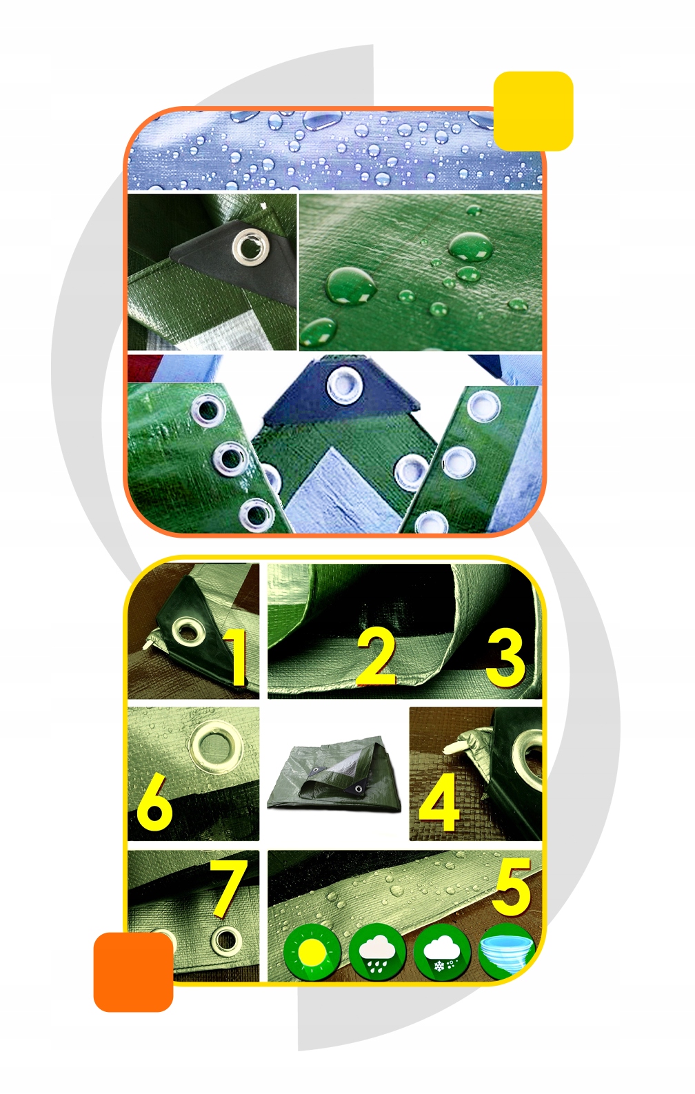 - 642e22664dffad1b063ecbbef242-6jpg - strefamarki Plandeka wzmacniana 4x5 130g płachta wodoodporna okrycie MROZOODPORNA UV