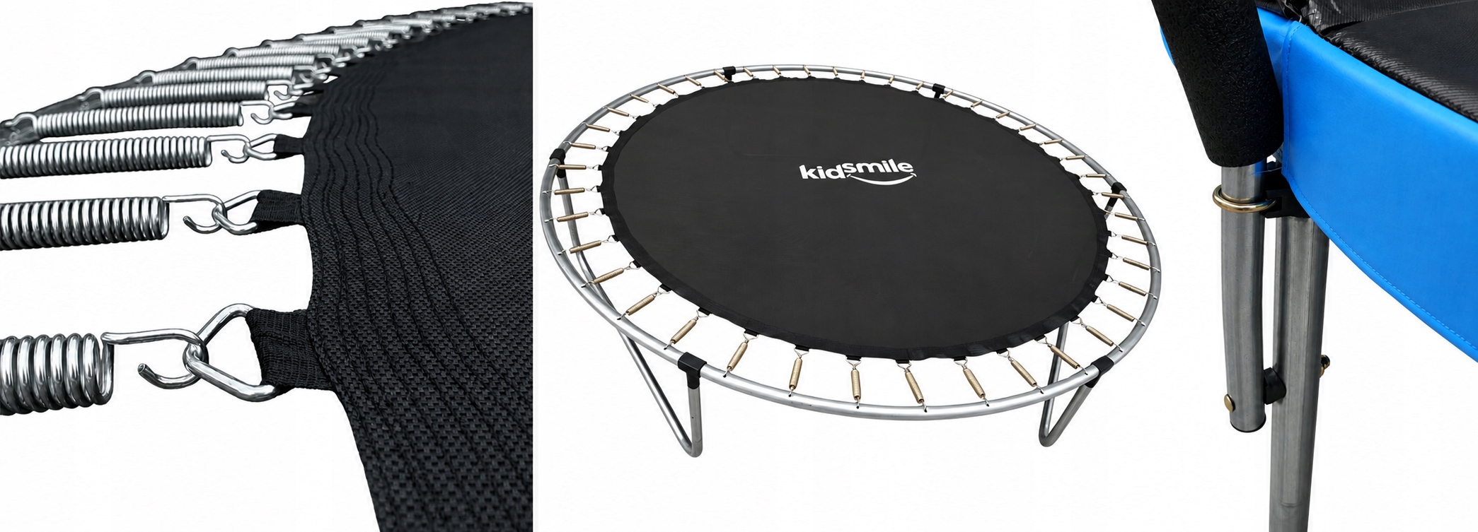 - 6635faed4e1b85ab53f1cdf4aaf3jpg - strefamarki Trampolina ogrodowa z siatką wewnętrzną DZIECI 8FT 252cm drabinka niebieska