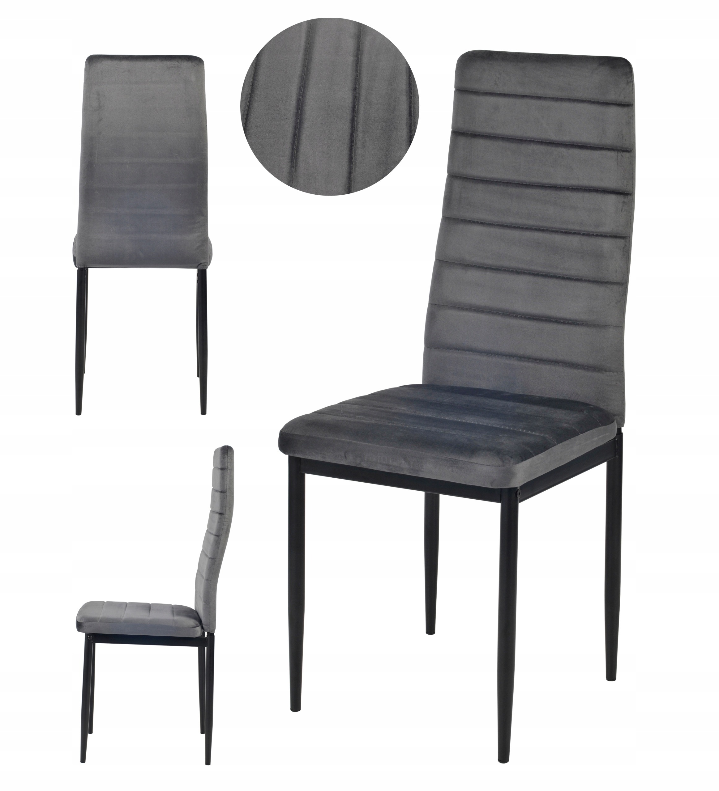 - 6764197740a7aa25f6b005c581c1-5jpg - strefamarki Krzesło LR-1494 Velvet 01 grey