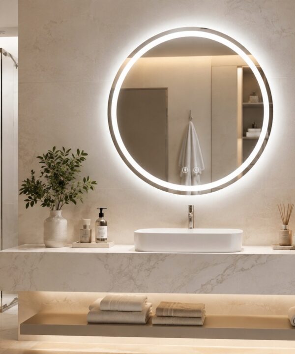 Lustro LED okrągłe fi 60cm