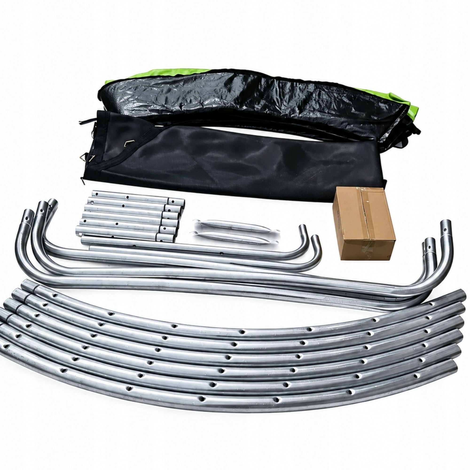 - 6cf476ac4000ab78096ccaa86604-3jpg - strefamarki Trampolina ogrodowa z siatką wewnętrzną DZIECI 8FT 252cm drabinka niebieska