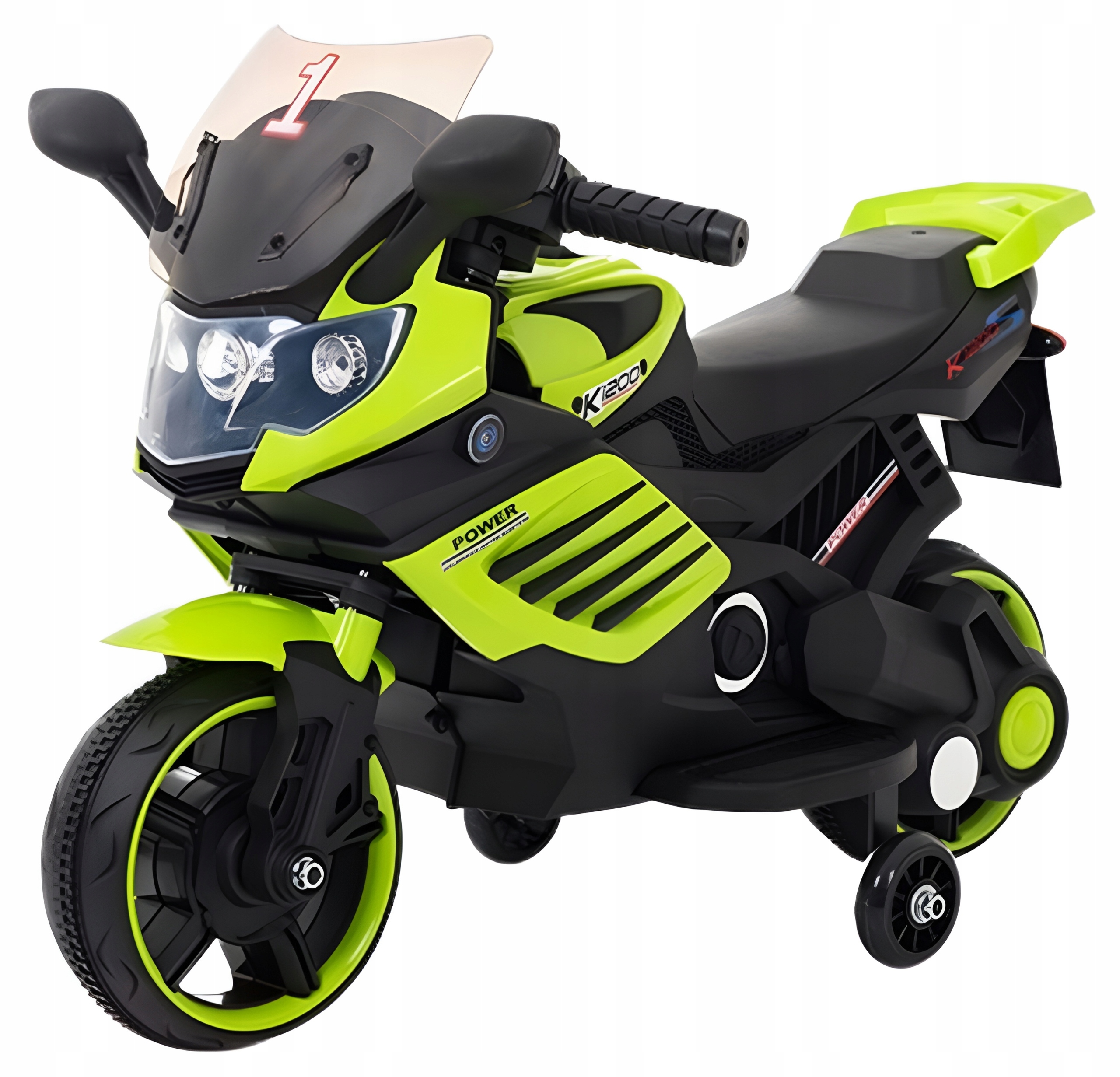 - 73820f4e4bcd8d661c7066694765jpg - strefamarki Motor motocykl ścigacz na akumulator światła LED dla dzieci zielony
