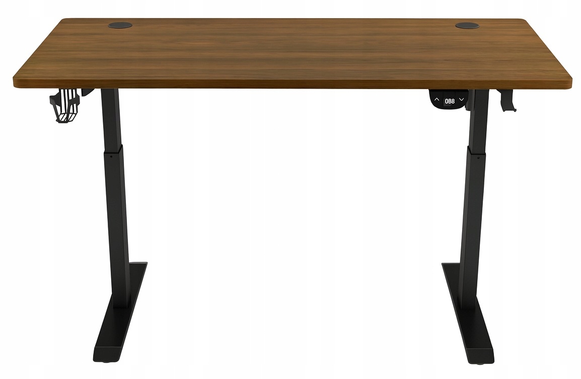 - 77f1f29a4d95bcaf7ae542ea68fc-1jpg - strefamarki Biurko regulowane 140cm Elektryczne regulacja wysokości 72-118cm orzech LED