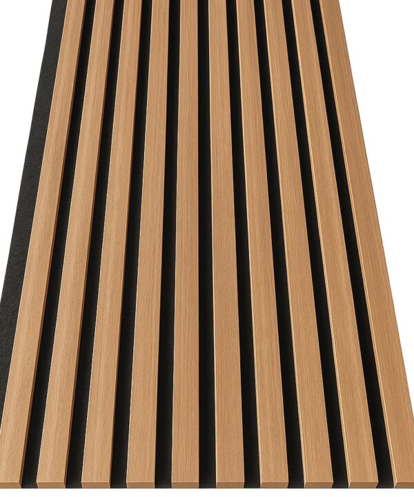 Lamel 3D lamele ścienne panele akustyczne 46x275cm filc Dąb Latte