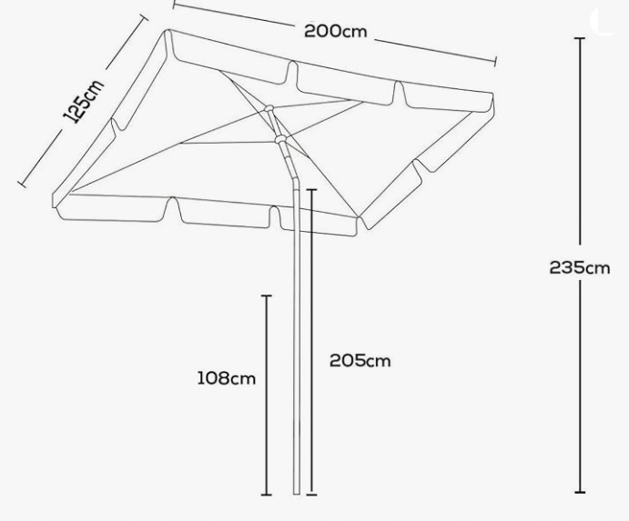 - 821465f740de97e19229f1a764edjpg - strefamarki Parasol ogrodowy składany solidny z falbaną duży mocny 125x200 cm BALKONOWY