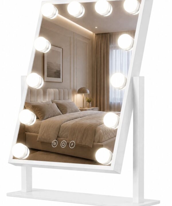 Lustro kosmetyczne LED 30x40cm białe
