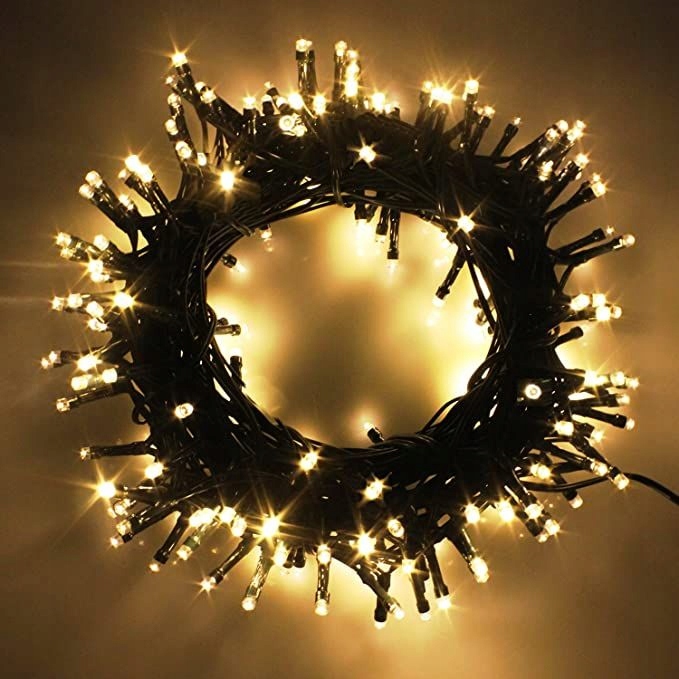 - 8c3affa5421491bcdf03ecf990fa-1jpg - strefamarki Lampki Choinkowe 100LED Światełka Świąteczne Girlanda Świetlna ciepły biały