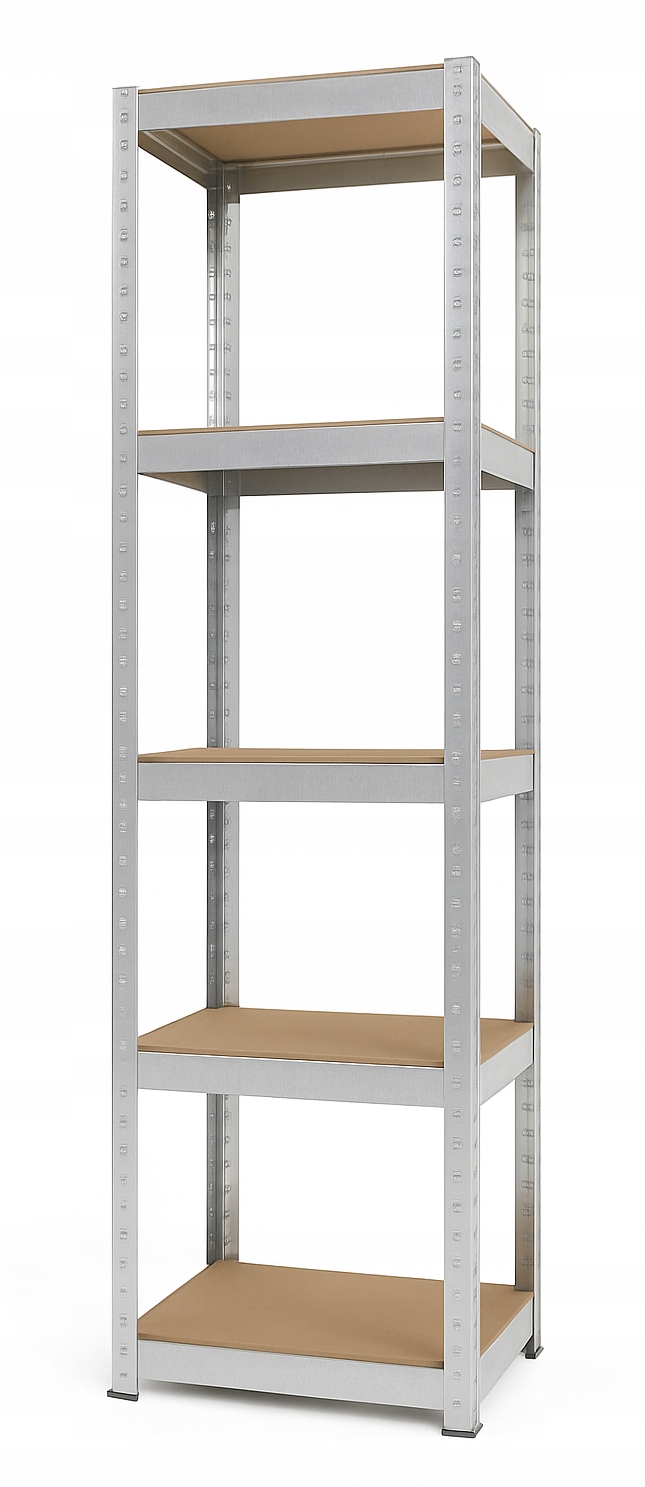 - 8fb9844e4bd891658bd84400d51fjpg - strefamarki Regał Magazynowy Metalowy 5 półek Spiżarnia Garaż Piwnica 180x40x40 875kg