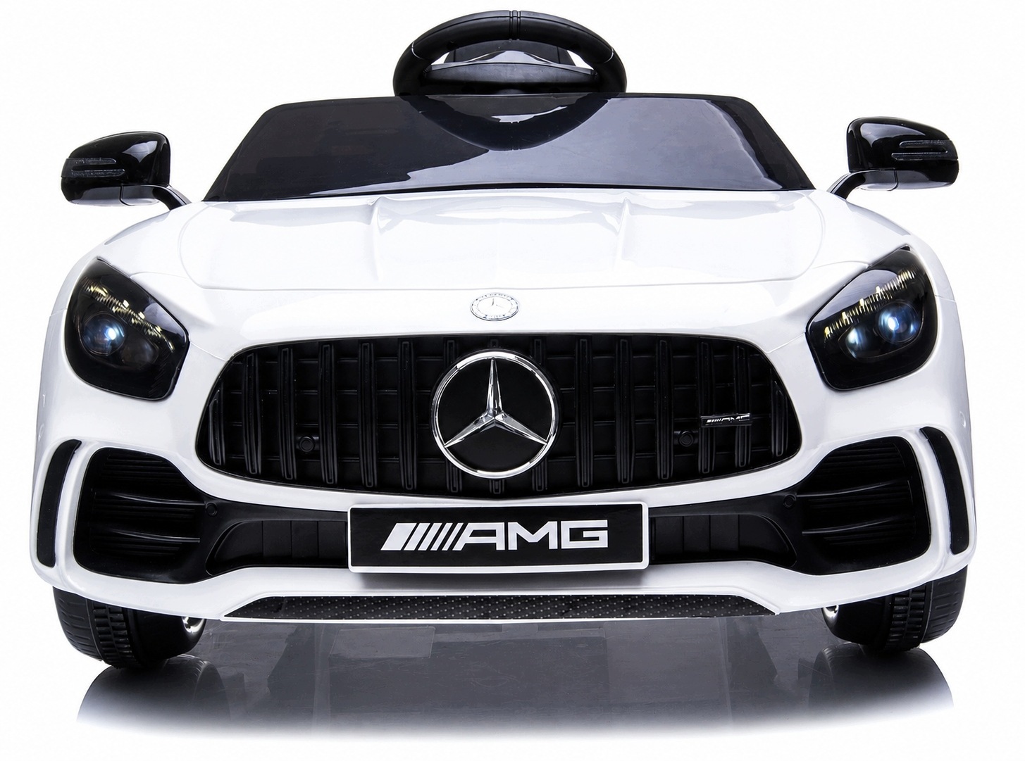 - 93f6c4b24d53b93a831d30525ac3-3jpg - strefamarki Auto Mercedes AMG GTR dla dzieci Pilot 2.4G skóra akumulator LED koła EVA