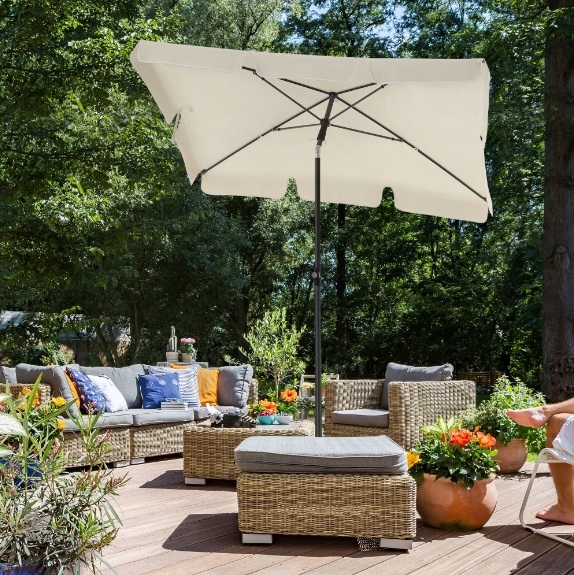 - 953b84304f5cbb306950a98b796fjpg - strefamarki Parasol ogrodowy składany solidny z falbaną duży mocny 125x200 cm BALKONOWY