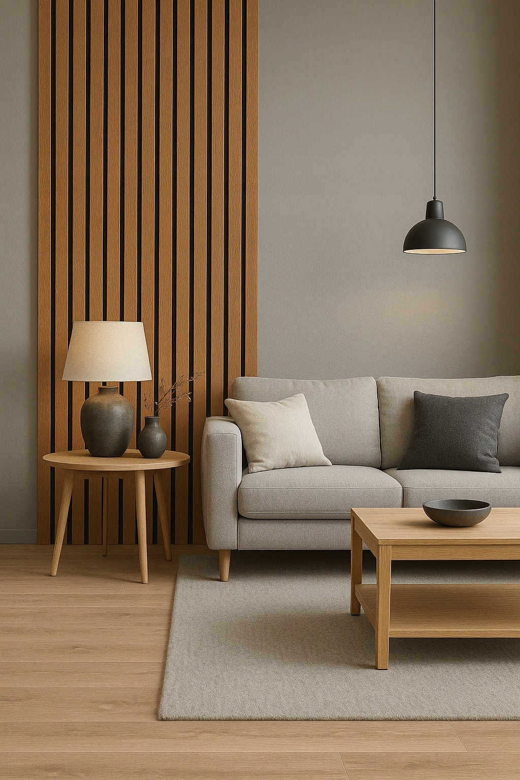 - 958860244c509edf7697939ac70ejpg - strefamarki Lamel 3D lamele ścienne panele akustyczne 46x255cm filc Dąb Latte