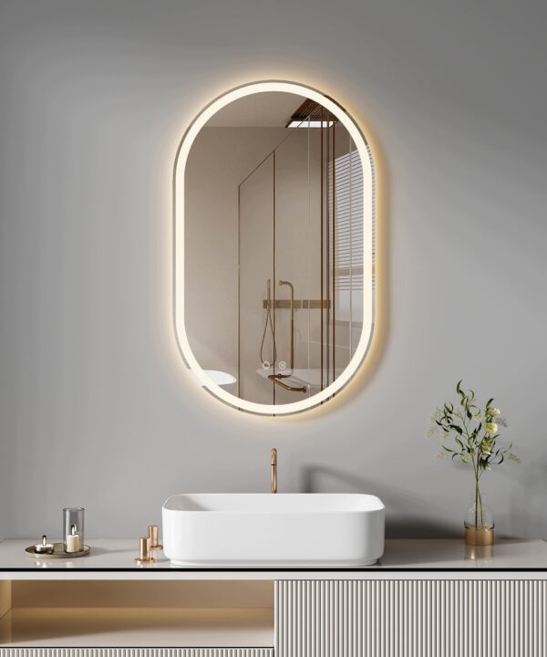 Lustro LED owalne 45x80cm