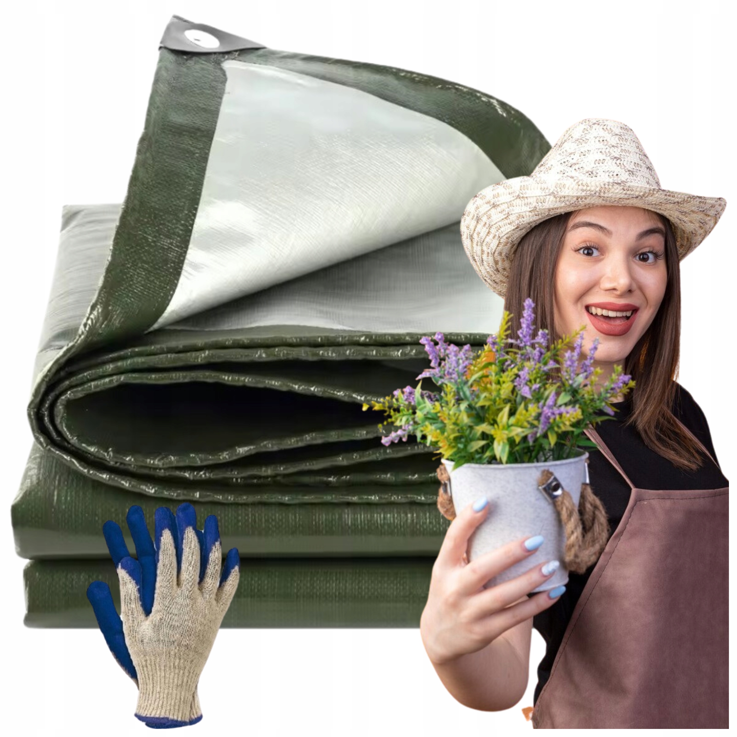 - 95f312ba4f88a2b1bbad8c8f0d3d-6jpg - strefamarki Plandeka wzmacniana 4x5 130g płachta wodoodporna okrycie MROZOODPORNA UV