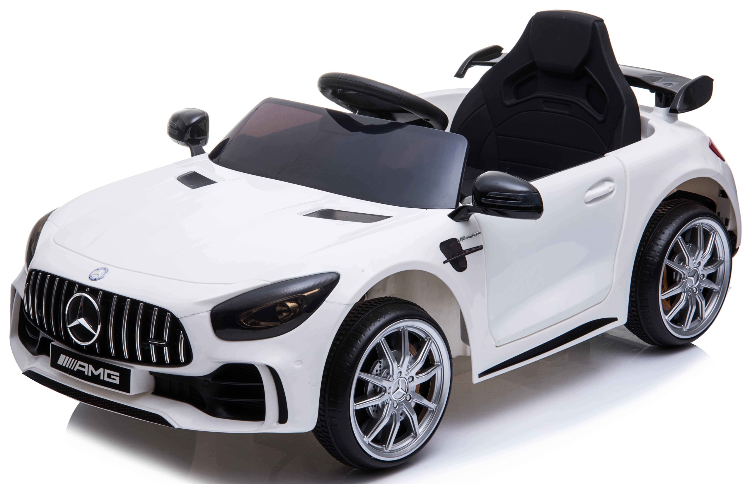 - 9ca7d2ba49c6a23ba02ca2f025d0-3jpg - strefamarki Auto Mercedes AMG GTR dla dzieci Pilot 2.4G skóra akumulator LED koła EVA