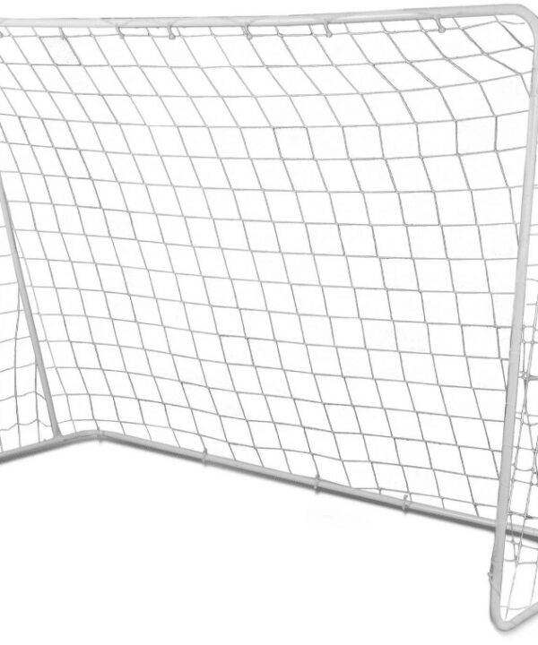 Bramka piłkarska metalowa 213cmx150cm biała premium