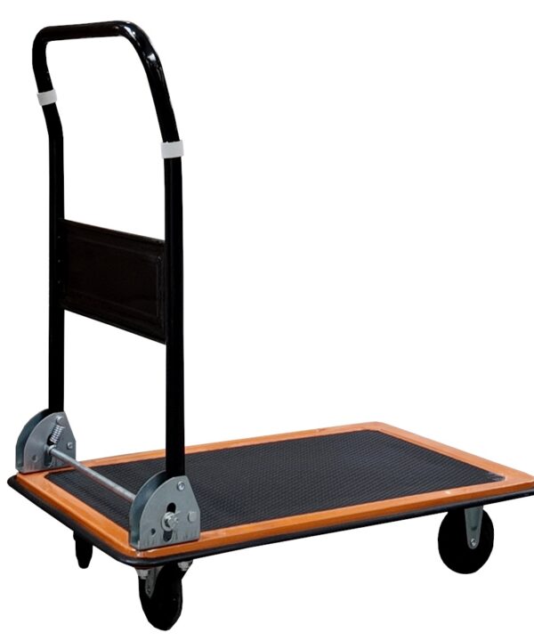 Wózek platformowy transportowy magazynowy 150kg czarny