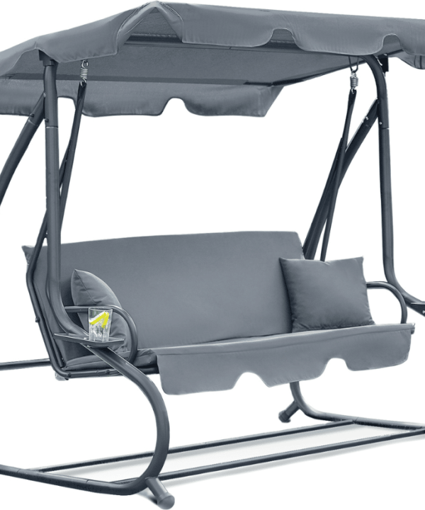 Huśtawka ogrodowa Relax Plus szara Premium