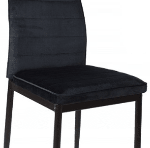 - Krzesła do jadalni model LR-1494 czarne welur 