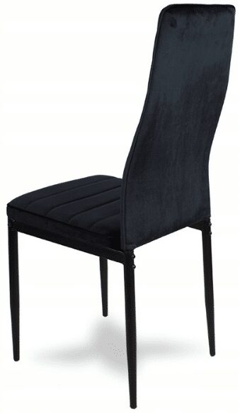 - Krzesła do jadalni model LR-1494 czarne welur 5 - strefamarki Krzesło LR-1494 Velvet 01 black