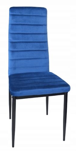 - Krzesła do jadalni model LR-1494 czarne welur 7 - strefamarki Krzesło LR-1494 Velvet 01 niebieski