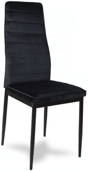 - Krzesła do jadalni model LR-1494 czarne welur - strefamarki Krzesło LR-1494 Velvet 01 black
